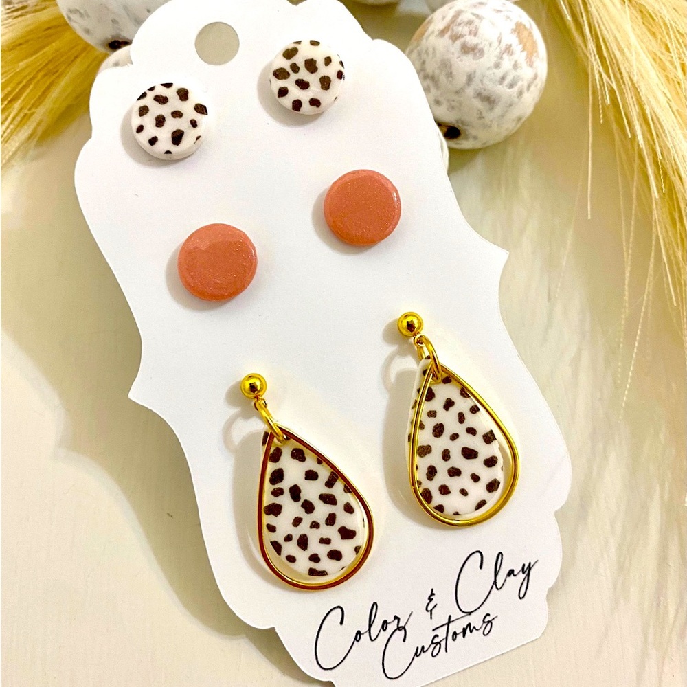 CLAY EARRINGS! All handmade $25 New!!